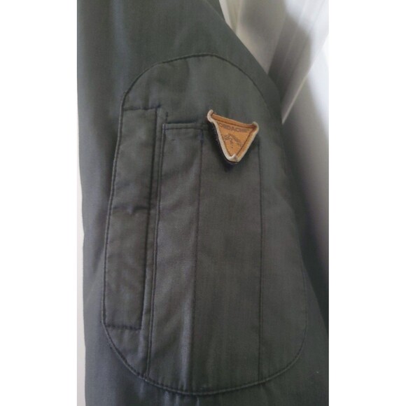 JORDACHE VINTAGE-STYLE OLIVE GREEN BOMBER JACKET SIZE 42 Classic Military Design - Picture 4 of 11